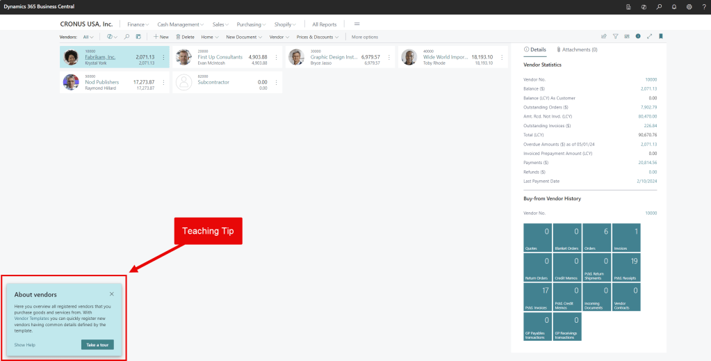 How to turn off Business Central Teaching&nbsp;Tips