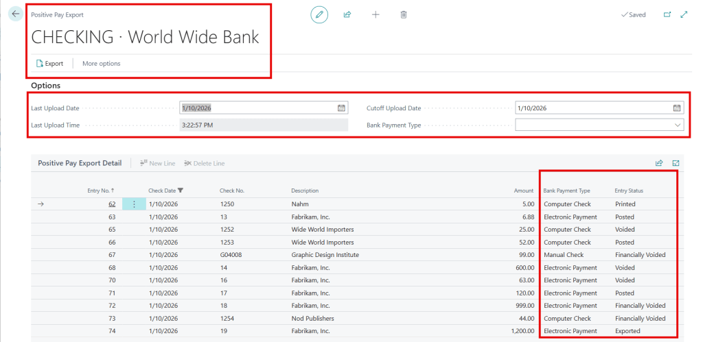 How to Process Positive Pay Files in Business&nbsp;Central